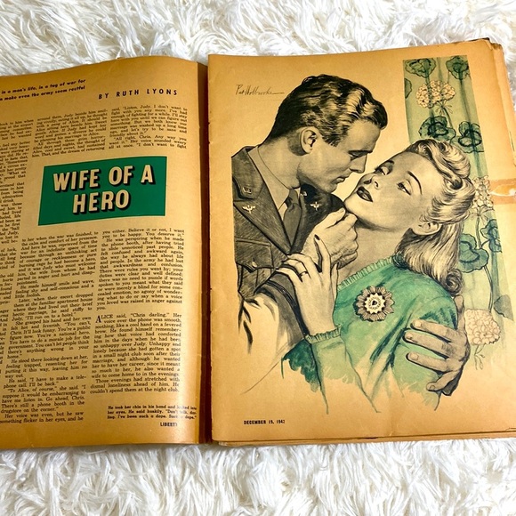 GERRYMANDERING LIBERTY MAGAZINE December 1942 World War 2 Christmas Vintage GUC - Picture 9 of 13